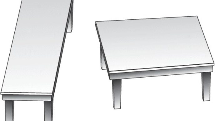 Ktorý z dvoch stolov je väčší?