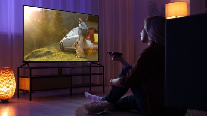 sledovanie televízie