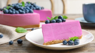 čučoriedkový cheesecake