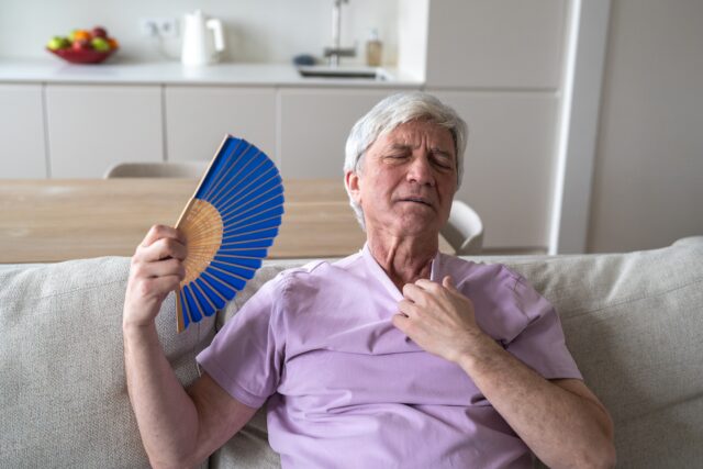 senior v horúčave