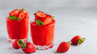 jahodová granita