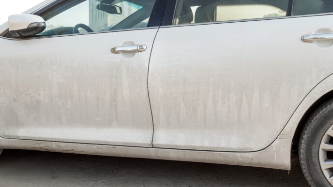 špinavé auto