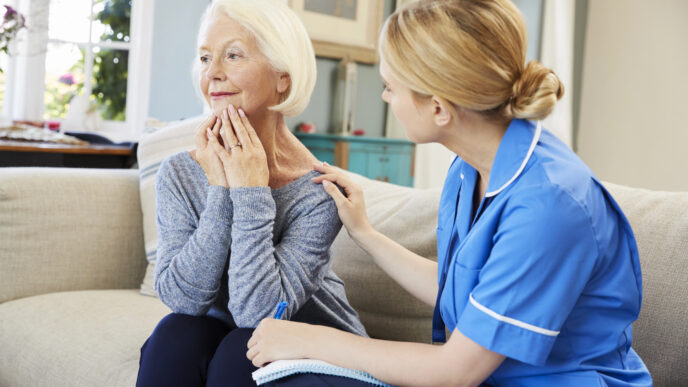 žena s Alzheimerovou chorobou