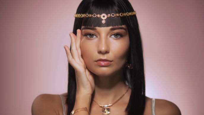 krásna pleť modelky