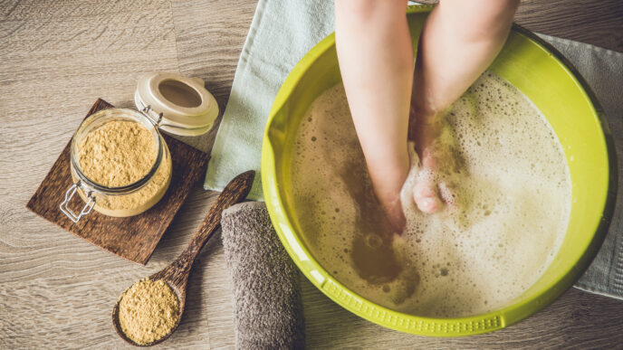 bylinkový kupel na nohy