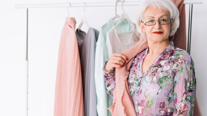 outfit 60 ročnej ženy