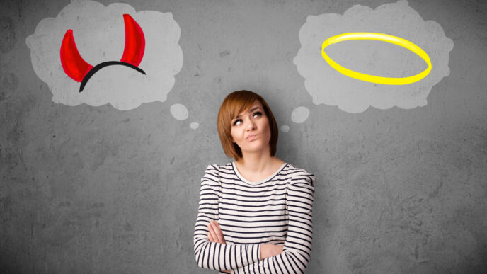 obrázok ukazujúci dobro a zlo