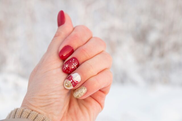 zimná manikúra