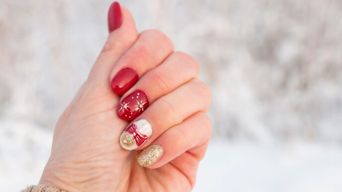 zimná manikúra