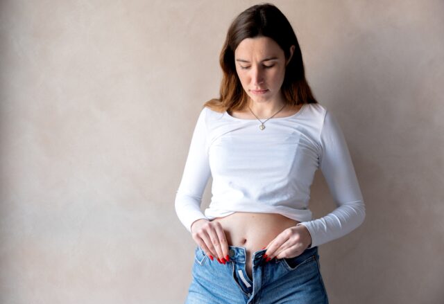 Nafúknuté brucho u ženy