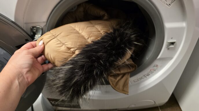 pranie páperovej bundy