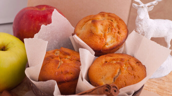 Jablčné muffiny