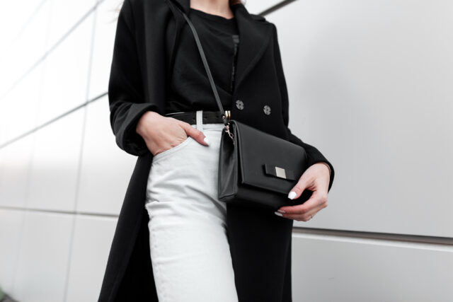 čierno biely outfit