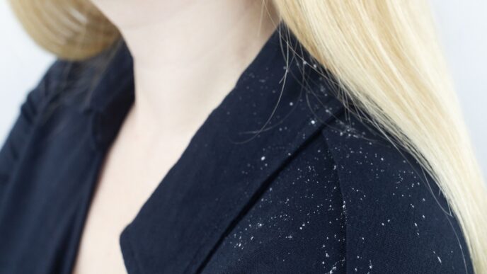 Biele lupiny na ramenách