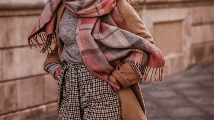 kockované oblečenie