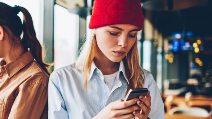 ignorácia a kontrola mobilu