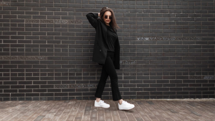 čierny outfit