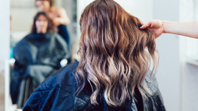 balayage vlasy