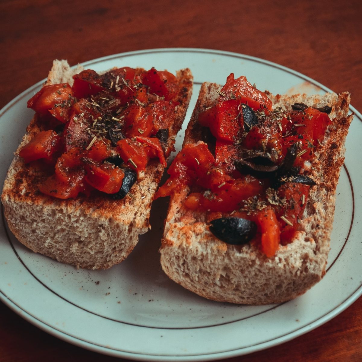 Bruschetta S Paradajkami Mňamky Receptysk