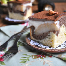 Vanilkovo čokoládový koláč s jablkami