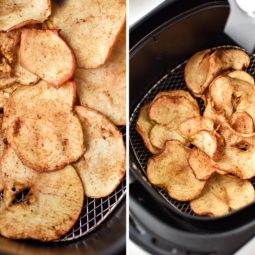 How to make air fryer apple chips done drying collage.jpg