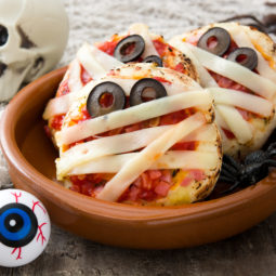 Halloweenské minipizze