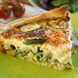 Domáci quiche s cuketou