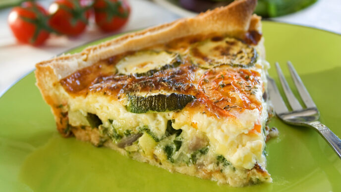 Domáci quiche s cuketou