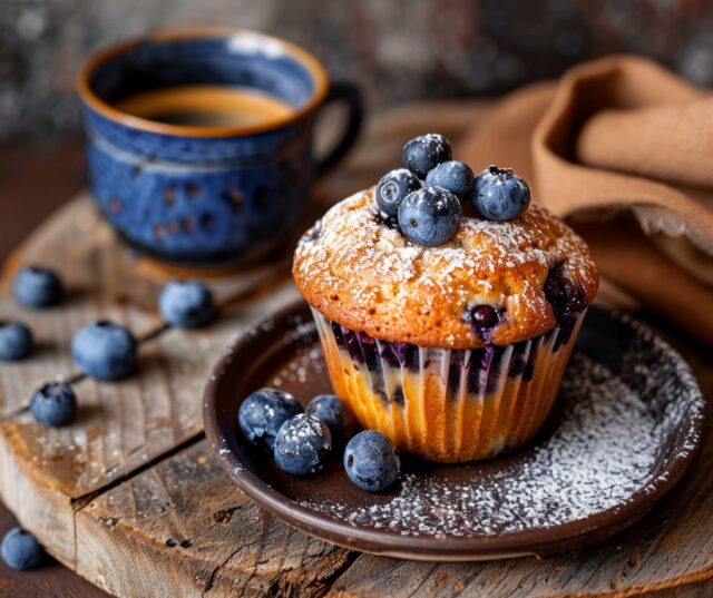 Muffiny s čučoriedkami a nádychom vanilky