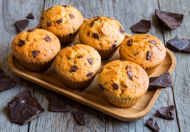 Neodolateľné chrumkavé čokoládové muffiny