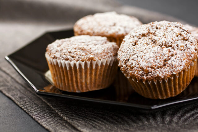 Vláčne banánové muffiny s chrumkavými orechmi