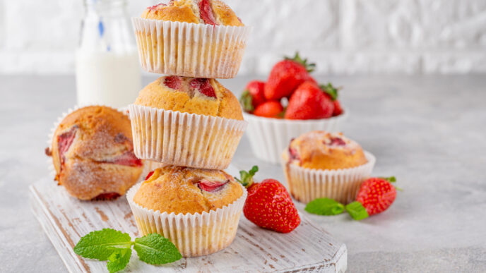 Lahodné jahodové muffiny za menej než hodinu: Jednoduchý recept, ktorý zvládne každý