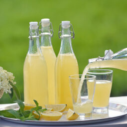 Perlivá bazová limonáda vás príjemne osvieži v horúcich letných dňoch