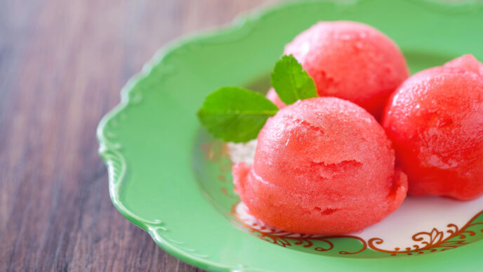 Osviežujúci melónový sorbet