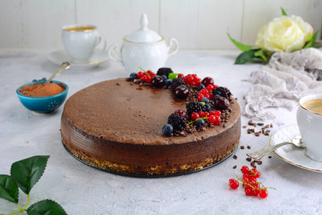 Kávový cheesecake