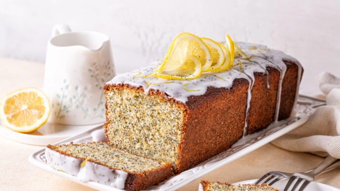 Recept na jemný makový koláč: svieža chuť s citrónovou polevou alebo len s cukrom