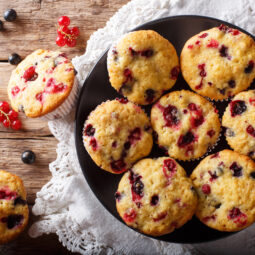 Ríbezľové muffiny: jednoduchý letný dezert plný ovocia
