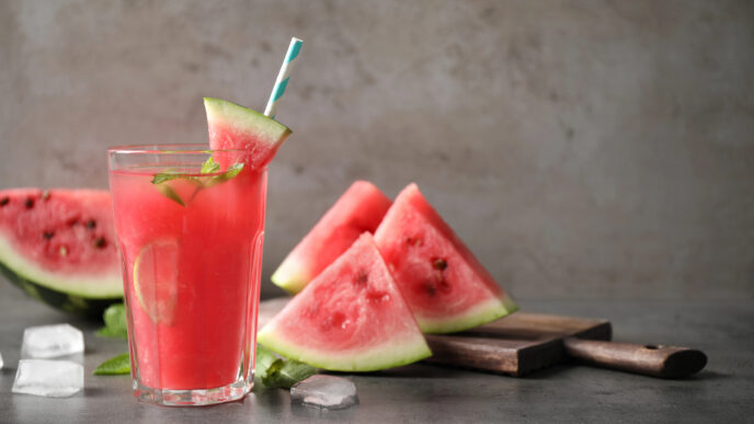 Osviežujúca letná melónová limonáda