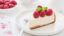 Nepečený malinový cheesecake