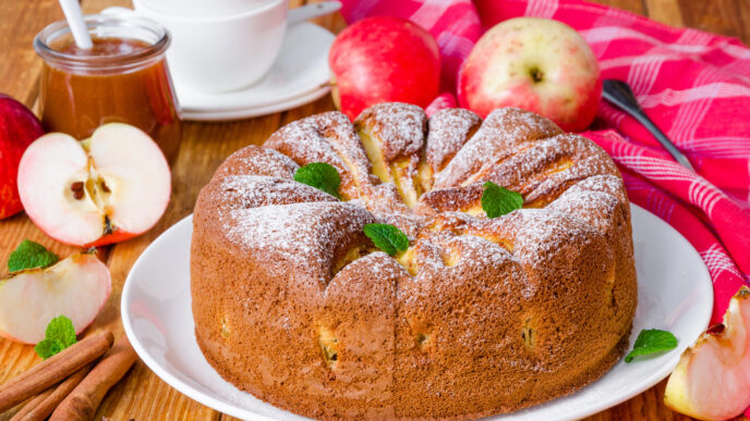 Vláčna jablková bábovka – jednoduchý recept z domácich jabĺk