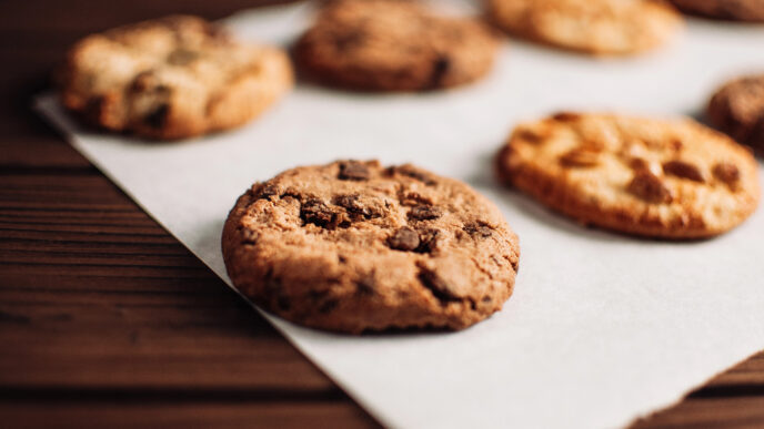 Domáce cookies s kúskami čokolády a orechov
