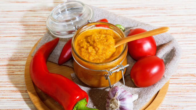 Pikantná nátierka z pečenej tekvice a papriky