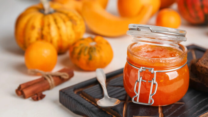 Jesenný jablkovo-tekvicový džem z hokkaido