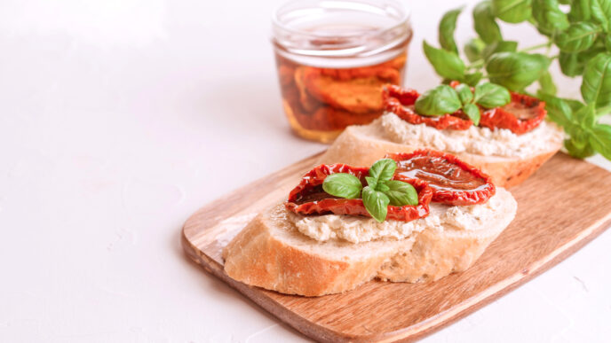 Krémová nátierka z ricotty a sušených paradajok