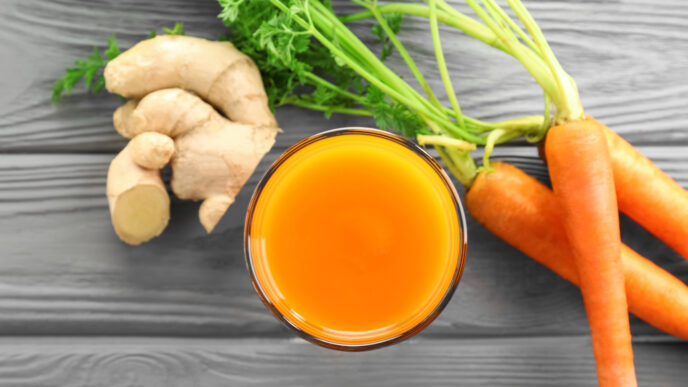 Mrkvovo-zázvorová šťava