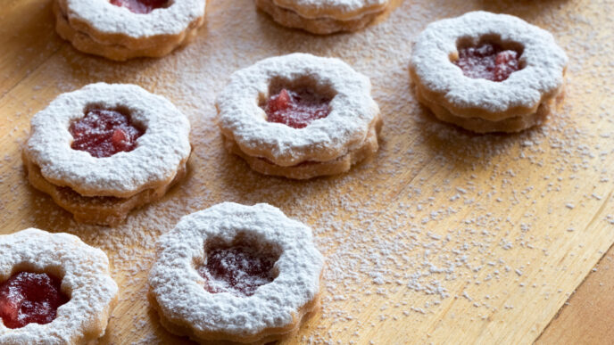 Pri akej teplote piecť linecké koláčiky? Najskôr si upečte skúšobnú dávku