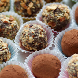 Nepečené vianočné guľky