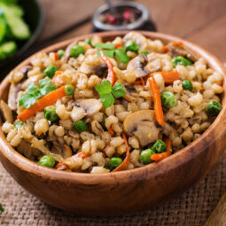 Varené krúpy s hubami - "hubový