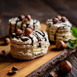 Mini laskonky s orechovým krémom