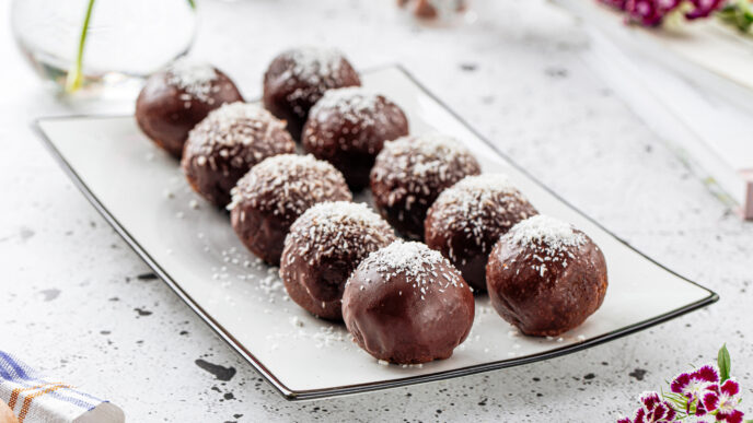 Rýchle kokosové guľky Bounty, ktoré zvládnete za pár minút